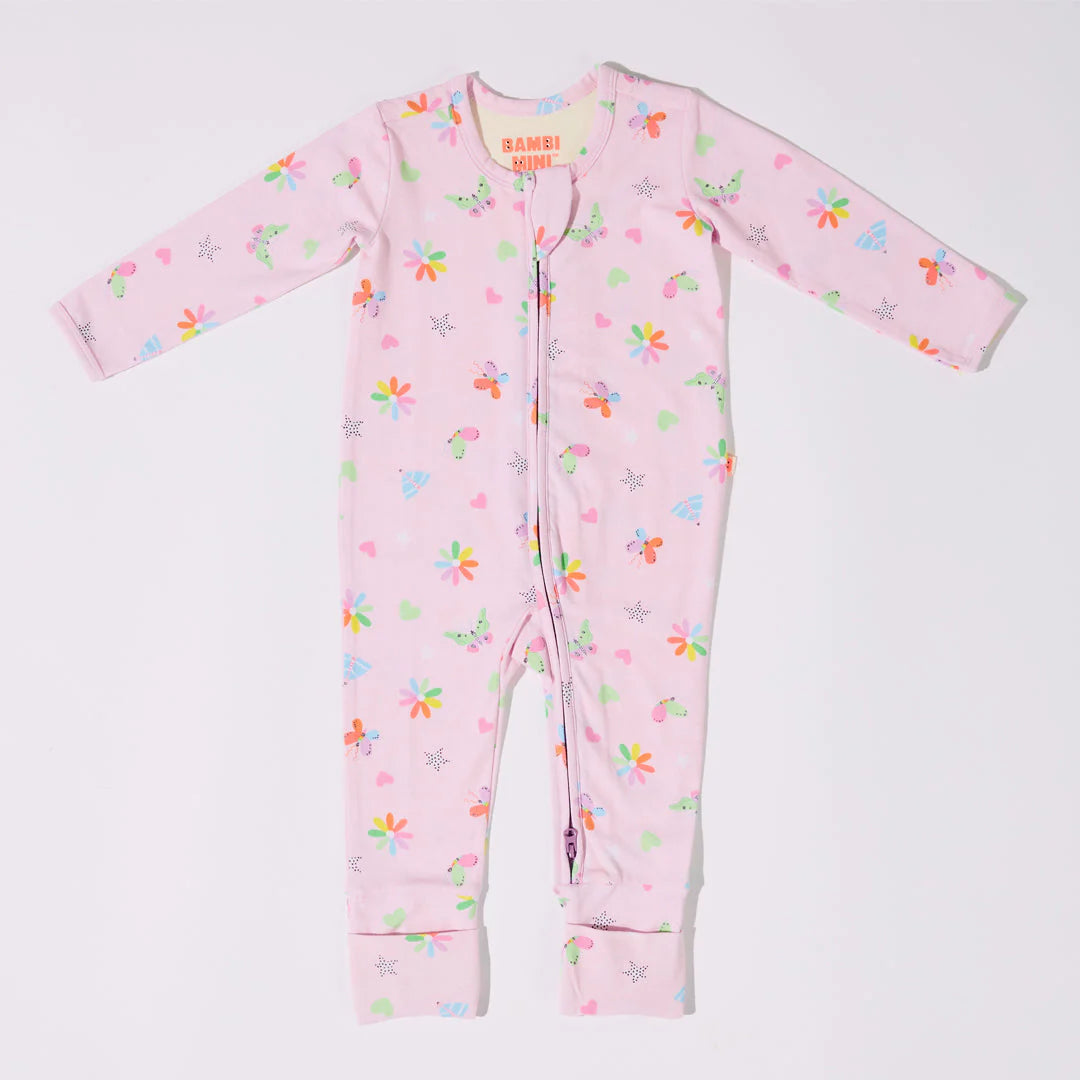 The Wrigglesuit - Flowers and Butterflies Print