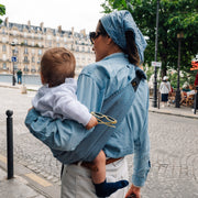 Toddler Swing Carrier - Indigo Stripe